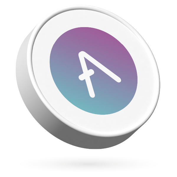 AAVE  logo with current market value.